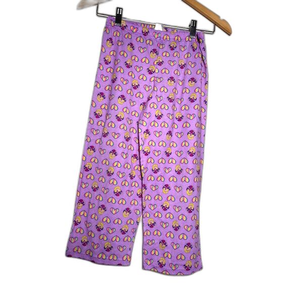 Disney Channel Lizzie Mcguire Pajama Pants Purple Cartoon y2k Flannel PJs sz 8 - Picture 1 of 4